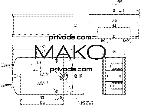Электропривод MAKO BLF230M 5 Нм по низкой цене фото 2